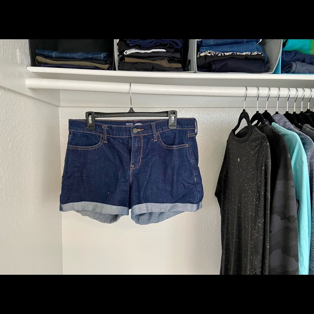 Dark Wash Denim Shorts